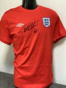 geoff hurst signed shirt